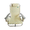 thumbnail image 2 of Bliss Hammocks Aluminum Beach Chair W/ Detachable Cooler Bag, 5 Reclining Positions, 275 Lb. Capacity (Pineapple), 2 of 11
