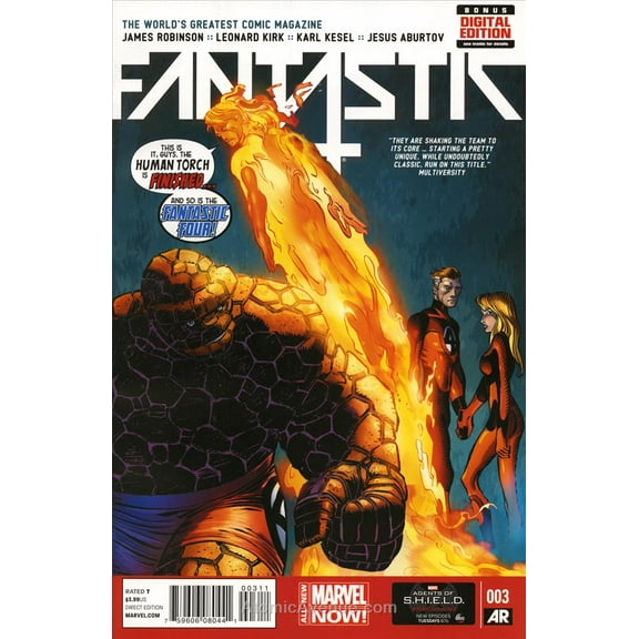 Fantastic Four (5th Series) #3 VF ; Marvel Comic Book