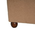 thumbnail image 5 of Christopher Knight Home 48" Modern Comfortable Ottoman Bench, Boucle Upholstery with Wooden Legs, Camel, 5 of 10