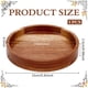 thumbnail image 2 of Bandeja redonda de madera de acacia de 15 cm (5,9 pulgadas), plato decorativo para servir, tabla pequeña de embutidos, bandejas sólidas, 2 of 9