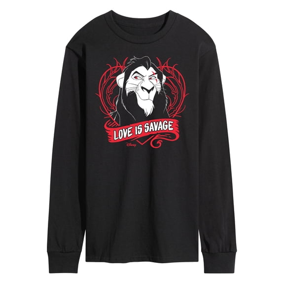 Disney Villains - Love Is Savage - Men's Long Sleeve T-Shirt