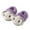 Purple, variant on Cozy Lined Slippers For Girls Warm Winter Indoor Footwear With Cute Cartoon Character Designs For Toddler Kids,Plush Lined Slippers Sizes 6 Toddler(12-18 Months)