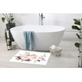 thumbnail image 5 of Decorative Watercolor Flowers Floral Bath Rugs 16x24 Inch Non Slip Bath Mat Quick Dry Absorbent Thin Bath Rug Fit Under Door Washable Bath Floor Rugs for Bathroom Bathtub Shower Sink,Multi 9, 5 of 6