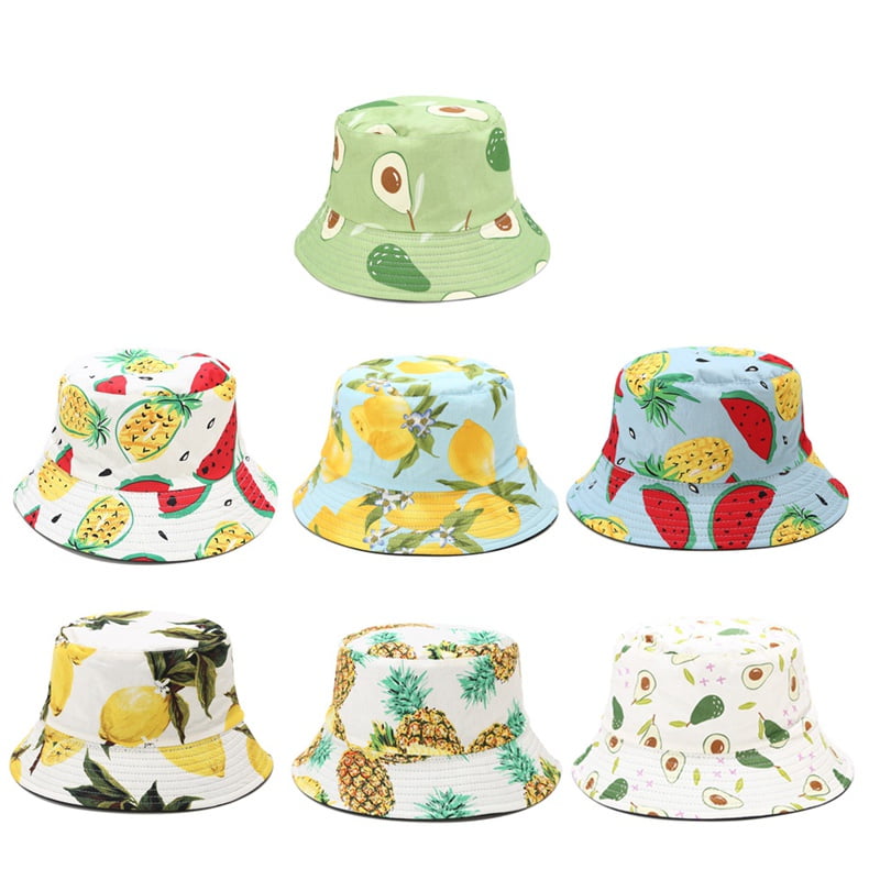 Reversible Fruit Cherry Bucket Hat 