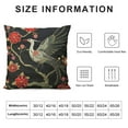 thumbnail image 5 of COMIO Crane Sofa Pillow Covers Flying Birds Magic Cloud Classic Floral Motif Fans Throw Pillow Covers Decoration for Sofa Couch Festival, 5 of 5