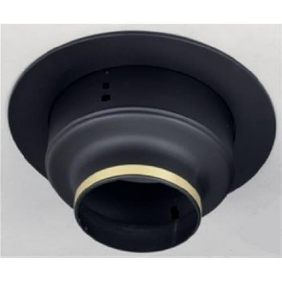 Selkirk Corporation SPR8CSB 8 Inch  Superpro Decorator Ceiling Support With Black Trim Collar