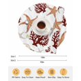 thumbnail image 6 of 15 Inch Round Placemats Set of 4, Brown Starfish Coastal Non Slip Heat Insulation PP Table Mats, Coral Nautical Summer Ocean Washable Place Mats for Kitchen Dining Party Table Decor, 6 of 7