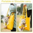 thumbnail image 2 of Dalrosia Cat Carrier Bag Small Dog Purse, Cute Bee-Shaped Show Head Small Dog Carrier,Pet Canvas Shoulder Carrying Bag,Dog Carrier Sling Soft Pouch Tote Bag for Puppy Doggy Kitten Small to Medium Cat, 2 of 8