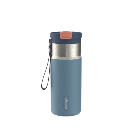 Contigo DualSip 16 oz Compact Leakproof Insulated Water Bottle with 2-Way Lid