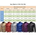 thumbnail image 2 of SUNSIOM Mens Casual Sequin Jacket, Long Sleeve Collared Zip Up Slim Overcoat, 2 of 5