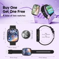 thumbnail image 6 of FITORA Games Smart Watch for Kids 1.83''HD Touch Screen Camera 22 Puzzle Games Sleep Tracker Camera Flashlight Children Watch Gift Applies to 4-12 Year Old -Two Sets（Purple+Black), 6 of 9