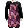 thumbnail image 1 of Vintage Kids Apron, Repetitive Design of Plantation Organic Ginkgo Biloba Leaves Print, Boys Girls Apron Bib with Adjustable Ties for Cooking Baking Painting, Eggplant and Multicolor, by Ambesonne, 1 of 2