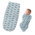 thumbnail image 2 of Newborn Cotton Cuddle Wrap Swaddle Towel Newborn Swaddle Sleeping Bag Cuddle Blanket, 2 of 3