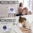 thumbnail image 4 of Reproductor de CD portátil MICOCIOUS con Bluetooth y radio FM, 4 of 6