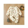 thumbnail image 2 of Gureui Infant Baby Girls Boys Cute Cartoon Elk Print Long Sleeve Romper Christmas Jumpsuit Playsuit, 2 of 7