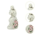 thumbnail image 6 of YWMJZEU Garden Light Virgin Mary Figurine Fairy Garden Decoration Housewarming Gift Lamp Unpainted, 6 of 9