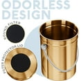 thumbnail image 4 of Epica Countertop Compost Bin with Lid, Odorless Composting Bin with Carbon Filters, 1.3 Gallon, Bronze, 4 of 7