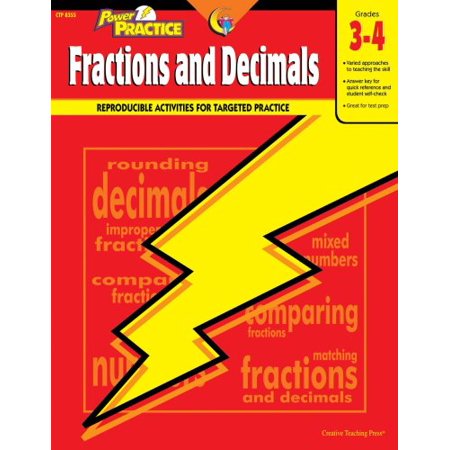 Pre-Owned Fractions and Decimals 3-4 (Power Practice) Paperback