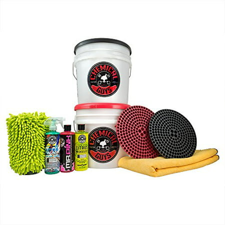 Chemical Guys HOL129 Best Two Bucket Wash and Dry Kit (11 Items), 16 fl. oz, 11