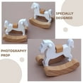 thumbnail image 4 of Safe Miniature Rocking Horse Nursery Room Rocking Chair For Doll House Bedroom Scene Realistic Furniture Decors, 4 of 8