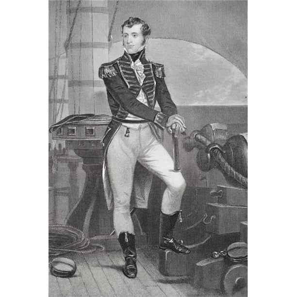 Posterazzi DPI1838851 Stephen Decatur 1779-1820 Officier de Marine Américain dans la Guerre de 1812 A Donné un Toast à l'Impression d'Affiche, 12 x 17