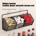 thumbnail image 7 of Iron Wall Mount Storage Basket Black Waterproof Rustproof Kitchen Bathroom Organizer, 7 of 7