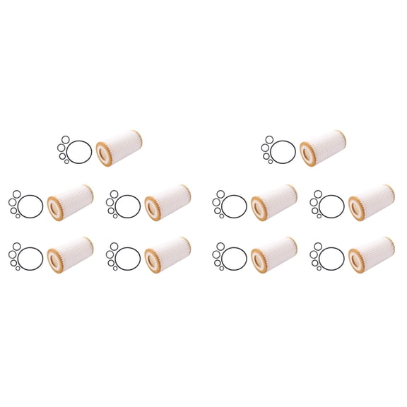 10X 0001802609 Car Engine Oil Filter Fleece Grid Replacement for - C CLK E G ML Class