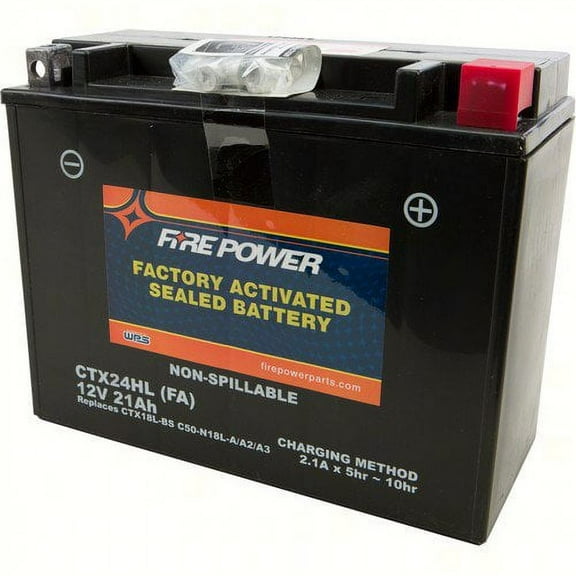 Yuasa CTX24HL FA; Sealed Factory Activated Battery Ctx24Hl / C50-N18L-A