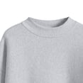 thumbnail image 5 of FASHOFT Crew Neck Sweatshirt For Women Oversized Long Sleeve Solid Comfy Pullover Basic Hoodie Fall Outfits Grey XXXXL, 5 of 6