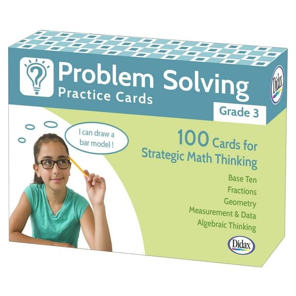 Didax Grade 3 Problem Solving Flash Cards