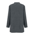 thumbnail image 3 of Pxiakgy Long Cardigans for Women Lightweight Women's Casual Long Sleeved Solid Color Corduroy Cardigan 2025 Fall Lightweight Long Sleeve 0Pen Front Sweater with Pockets Dark Grey L, 3 of 8