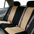 thumbnail image 2 of FH Group Universal Auto Seat Covers Neoprene Beige w/ Gray Floor Mats, 2 of 9
