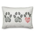 thumbnail image 2 of Creative Products Sit Stay love 14x20 Spun Poly Pillow, 2 of 3