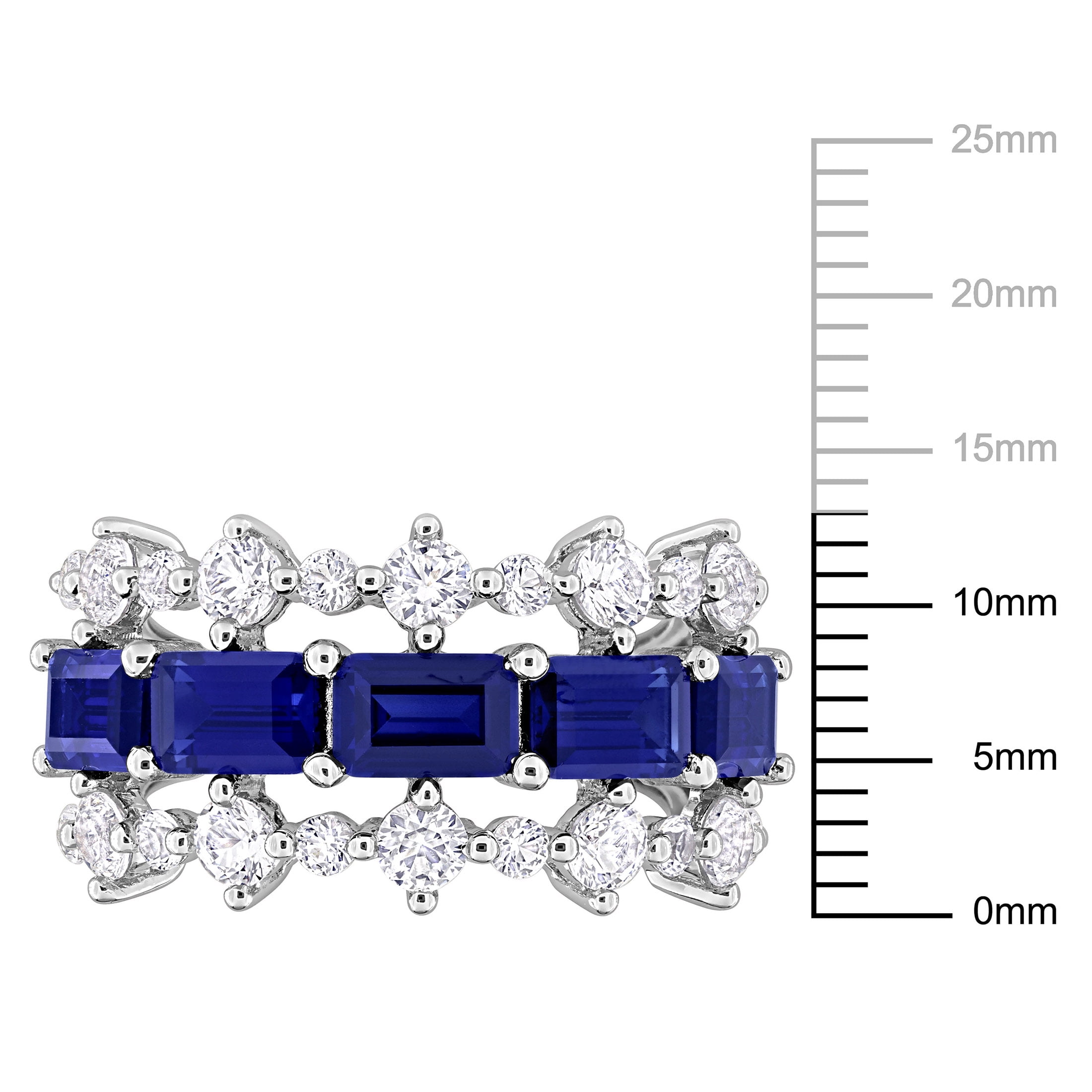 Everly Women's Created Sapphire Sterling Silver Ring