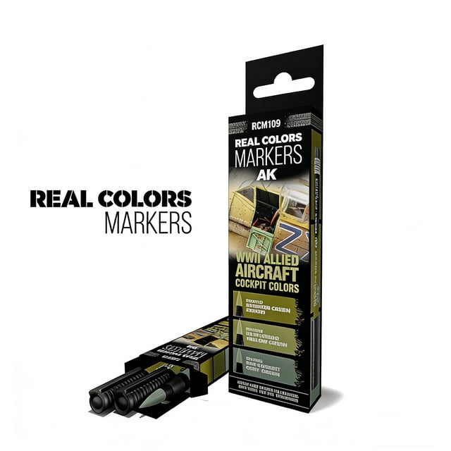 Ensemble de Marqueurs Couleurs Réelles RCM109 Armes Peinture Modèle