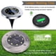 thumbnail image 4 of Pack Solar Pan Light 8 LED Solar Ground Light Exterior impermeable de acero inoxidable Ground Solar Light para pasarela Pathway Lawn Yard Patio Garden Ormromra 2033508-1, 4 of 9