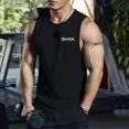 thumbnail image 2 of Chaleco de culturismo imprescindible de verano para hombre, camiseta deportiva sin mangas de malla de secado rápido para gimnasio, chaleco sexy y encantador para correr para hombre, 2 of 5