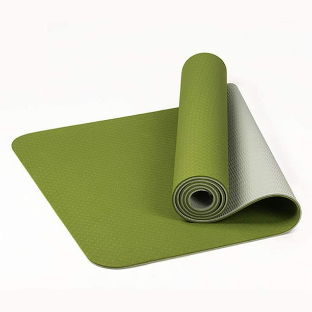 Yoga Mat,Eco Friendly High Density Non-Slip, Anti-Tear Yoga Mats by SGS  Certified,72x24 Extra Thick 1/4 with Carrying Strap for Yoga Pilates Fitness  Exercise Mat 