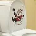 thumbnail image 5 of Vacemry under $5 Festive Toilet Decals, Christmas Toilet Seat Stickers, Santa Claus Wall Decal for Bathroom Decor, PVC Adhesive Art for Festive Home Decorating, 5 of 5