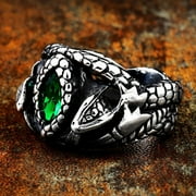 ZMY Home Stainless Steel Aragorn Barahir Ring (Mens, Size 10)