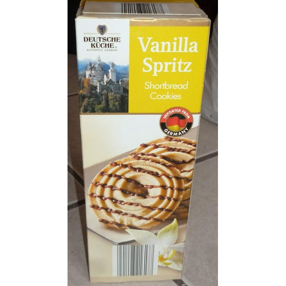 Deutsche Kuche Vanilla Spritz MSF2 Shortbread Cookies 10.6 oz