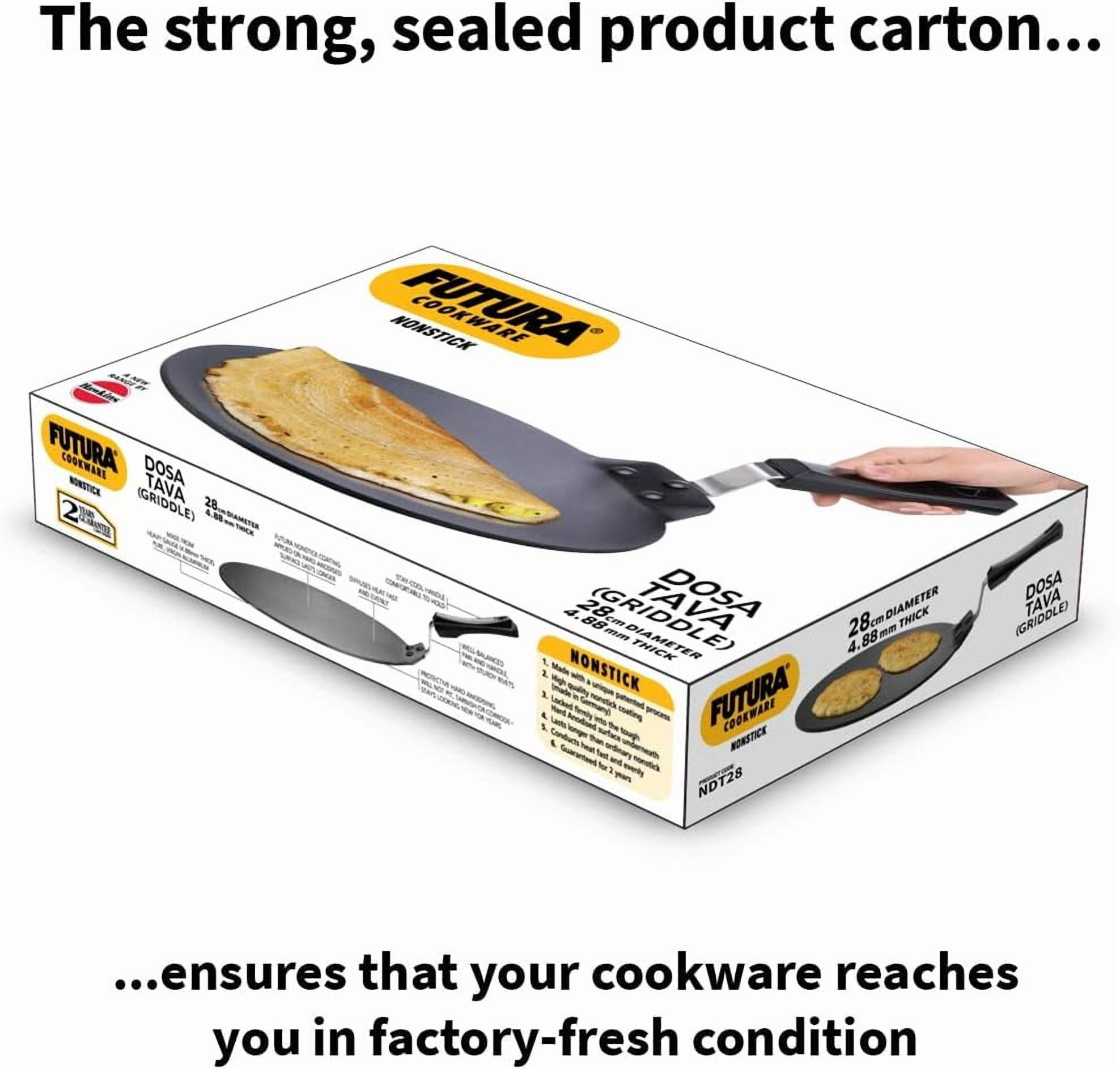 Hawkins Futura Non-stick Flat Dosa Tava Griddle, 11-inch