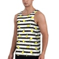 thumbnail image 2 of Gaeub Lemon_1 Men's Athletic Tank Top, Workout Sleeveless Shirts, Running Tank Tops for Gym, Running, Training - 4X-Large, 2 of 9