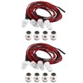 thumbnail image 3 of Luces para coche RC de 3 a 9 V, juego de faros delanteros para coche RC modelo 1/5 1/8 1/10 1/12 1/14, LED, 2 blancos, 2 amarillos, 8 mm, 3 of 5