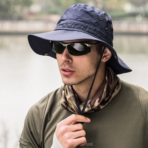 Sun Hat for Men/Women, Waterproof Wide Birm Bucket Hat UV Protection Boonie  Hat for Fishing Hiking Garden Beach