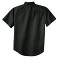 thumbnail image 6 of Yellow Rooster Men's Short Sleeve Twill Shirt Black XS, 6 of 6