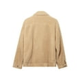 thumbnail image 5 of Ma Croix Womens Teddy Bear Jacket Long Sleeve Faux Fur Shearling Coat, 5 of 9