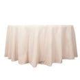 thumbnail image 2 of BalsaCircle 120" Blush Round Premium Polyester Tablecloth Wedding Table Linens, 2 of 8