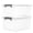 Clear White-2 PCS-17 QT, variant on 32 Qt Plastic Storage Bins With Latching Lids Stackable Containers For Organizing Large Clear Box Garage  Closet Kitchen 4 Packs