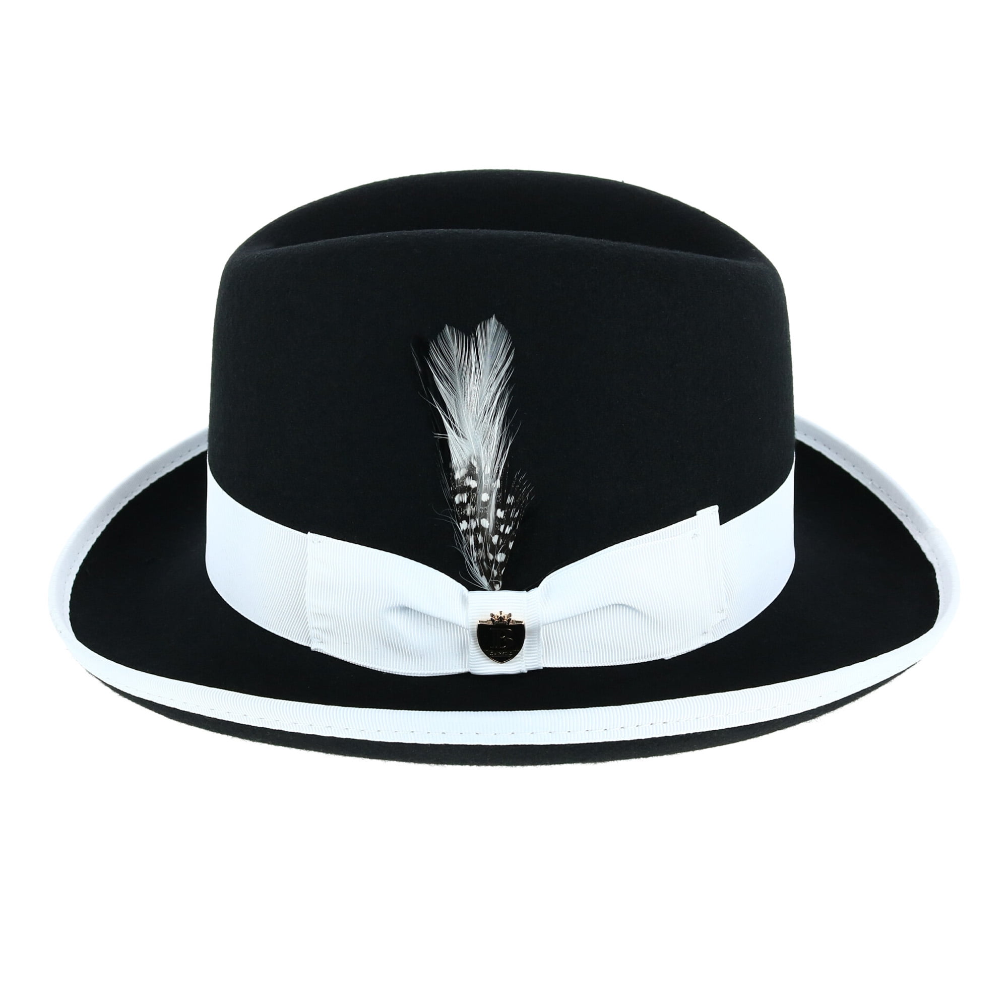 Bruno Capello Godfather Homburg Hat with Feather (Men's) | Walmart